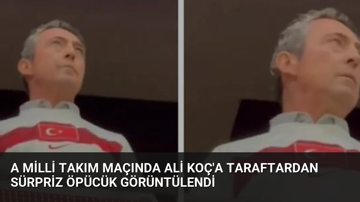 A Milli Takım Maçında Ali Koç’a Taraftardan Sürpriz Öpücük Görüntülendi