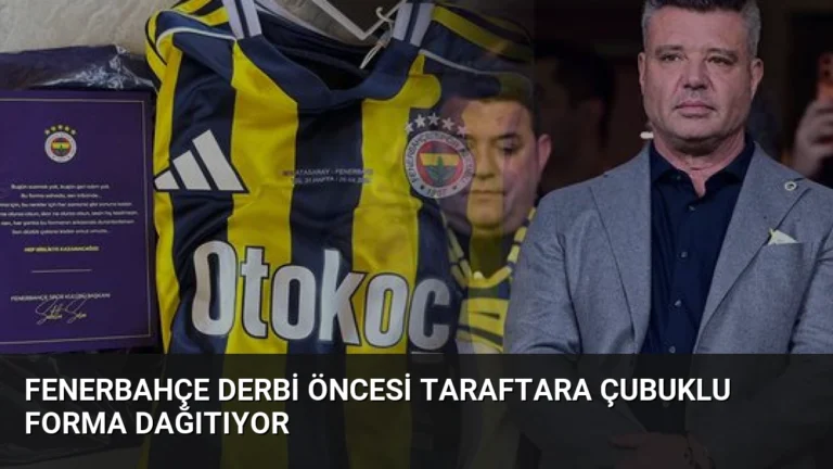 Fenerbahçe Derbi Öncesi Taraftara Çubuklu Forma Dağıtıyor