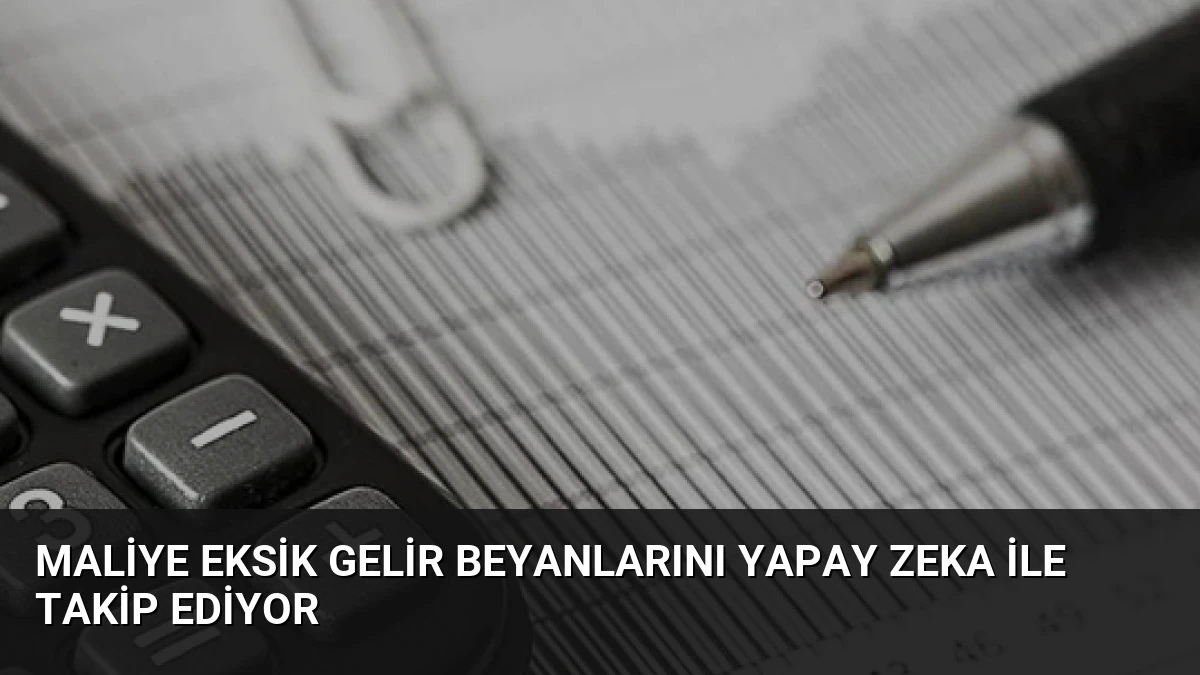 Maliye Eksik Gelir Beyanlarını Yapay Zeka ile Takip Ediyor