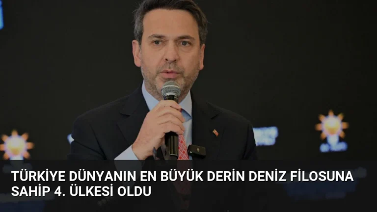 Türkiye Dünyanın En Büyük Derin Deniz Filosuna Sahip 4. Ülkesi Oldu