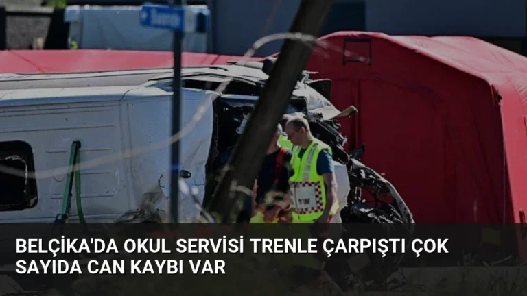 Belçika’da Okul Servisi Trenle Çarpıştı Çok Sayıda Can Kaybı Var