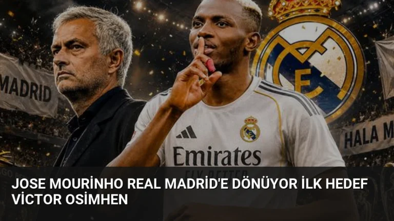 Jose Mourinho Real Madrid’e Dönüyor İlk Hedef Victor Osimhen