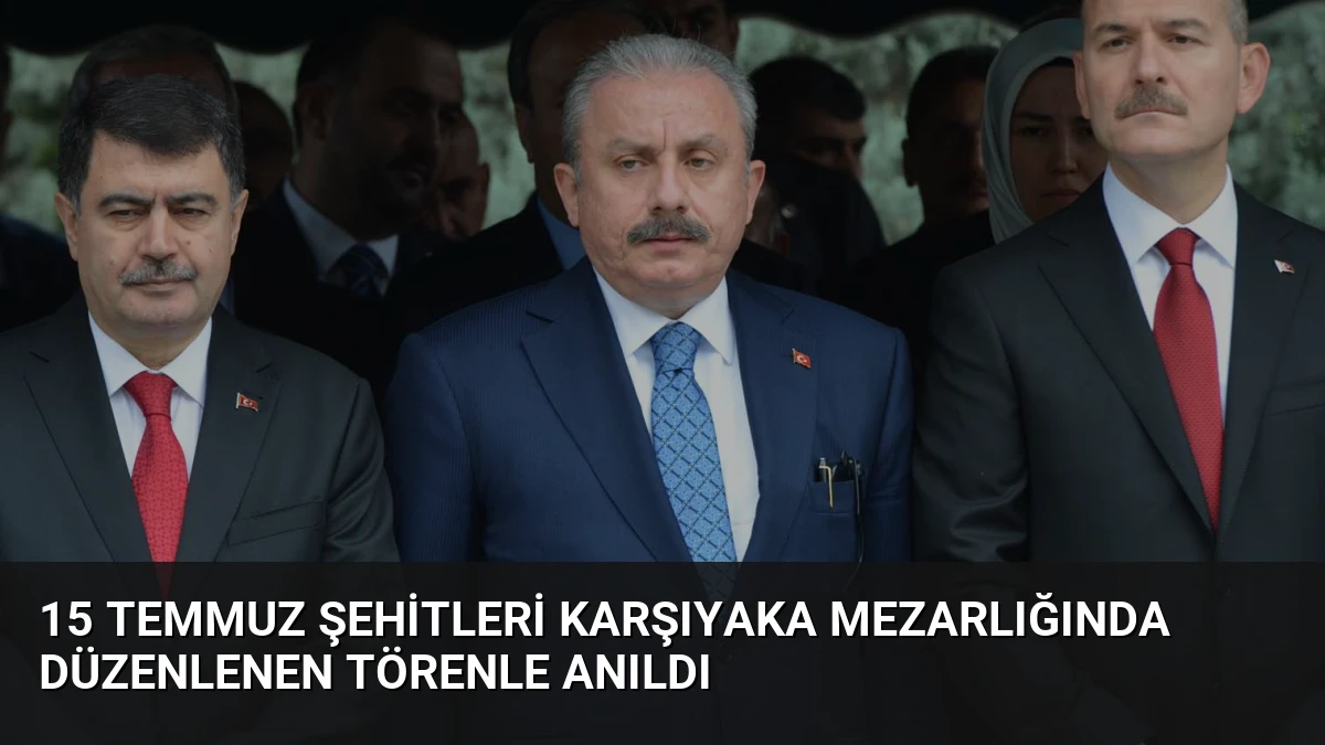 15 Temmuz Şehitleri Karşıyaka Mezarlığında Düzenlenen Törenle Anıldı