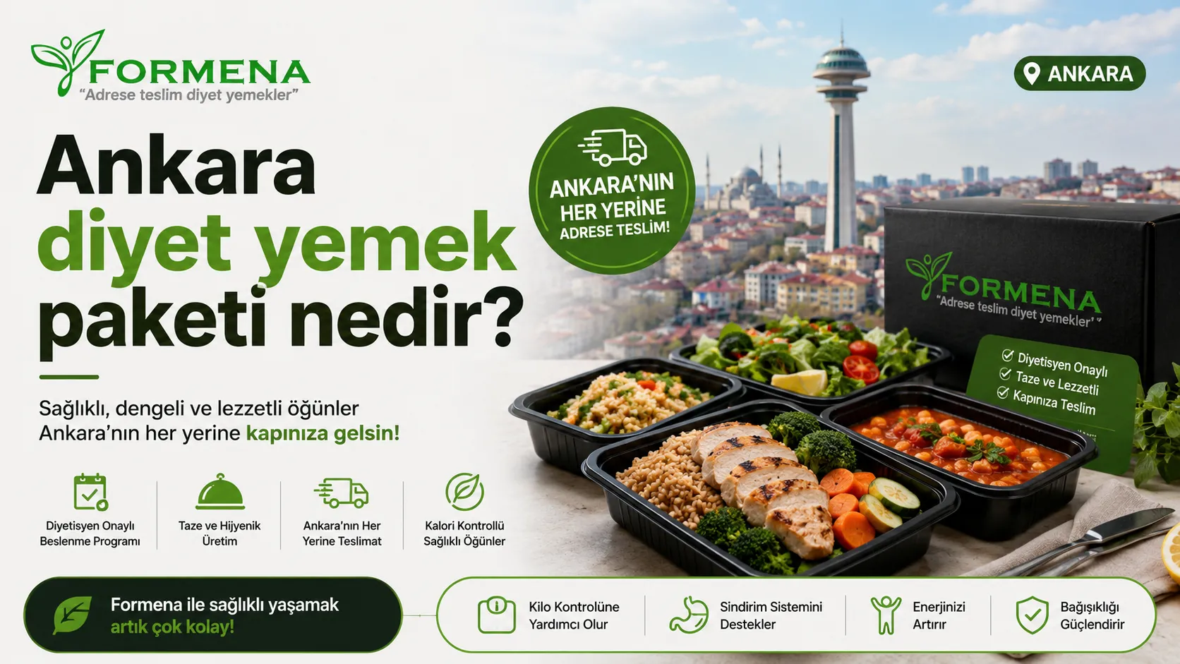 Ankara diyet yemek paketi nedir?