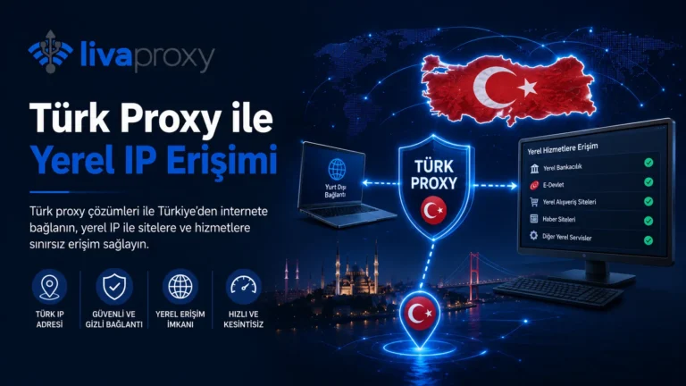 Türk Proxy ile Yerel IP Erişimi