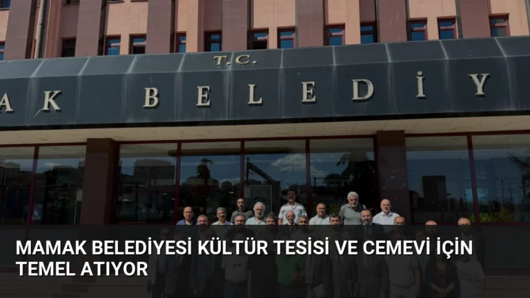 Mamak Belediyesi Kültür Tesisi ve Cemevi İçin Temel Atıyor