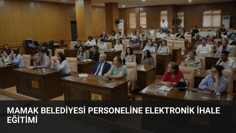 Mamak Belediyesi Personeline Elektronik İhale Eğitimi