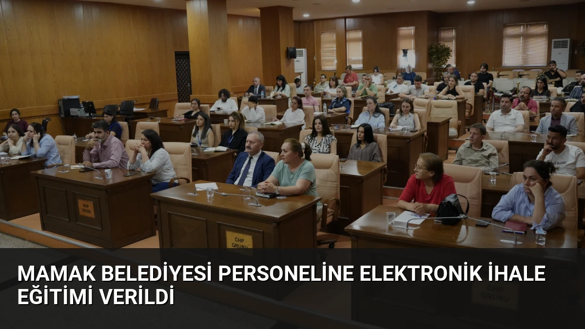 Mamak Belediyesi Personeline Elektronik İhale Eğitimi Verildi