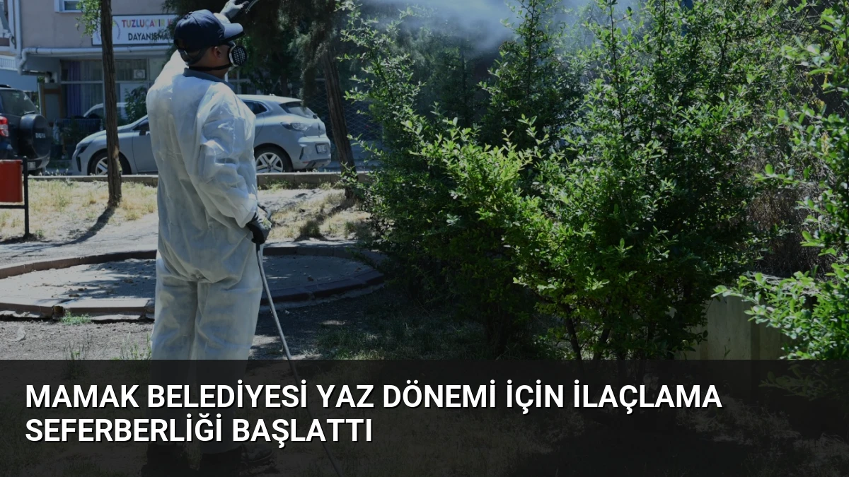 Mamak Belediyesi Yaz Dönemi İçin İlaçlama Seferberliği Başlattı