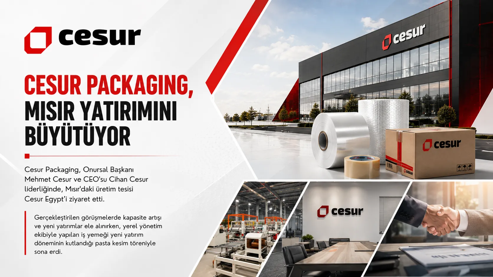 Cesur Packaging, Mısır’daki Üretim Üssünü Büyütüyor