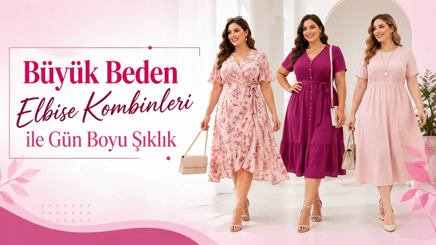 Büyük Beden Elbise Kombinleri ile Gün Boyu Şıklık
