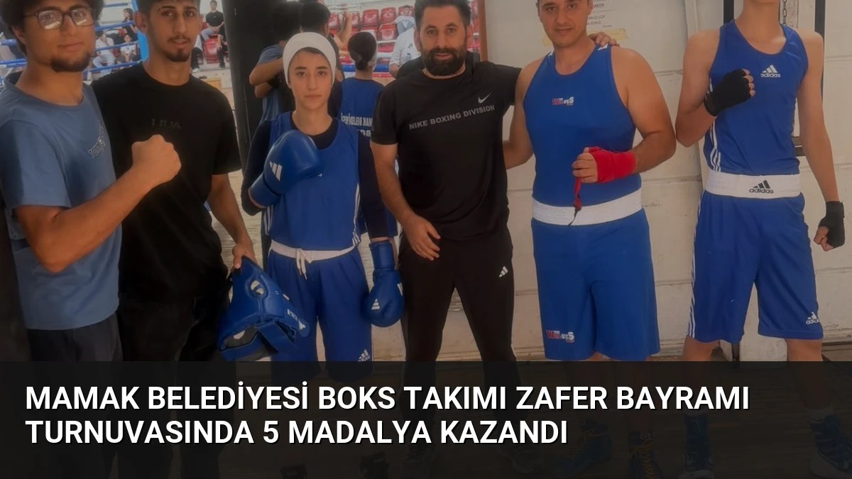 Mamak Belediyesi Boks Takımı Zafer Bayramı Turnuvasında 5 Madalya Kazandı
