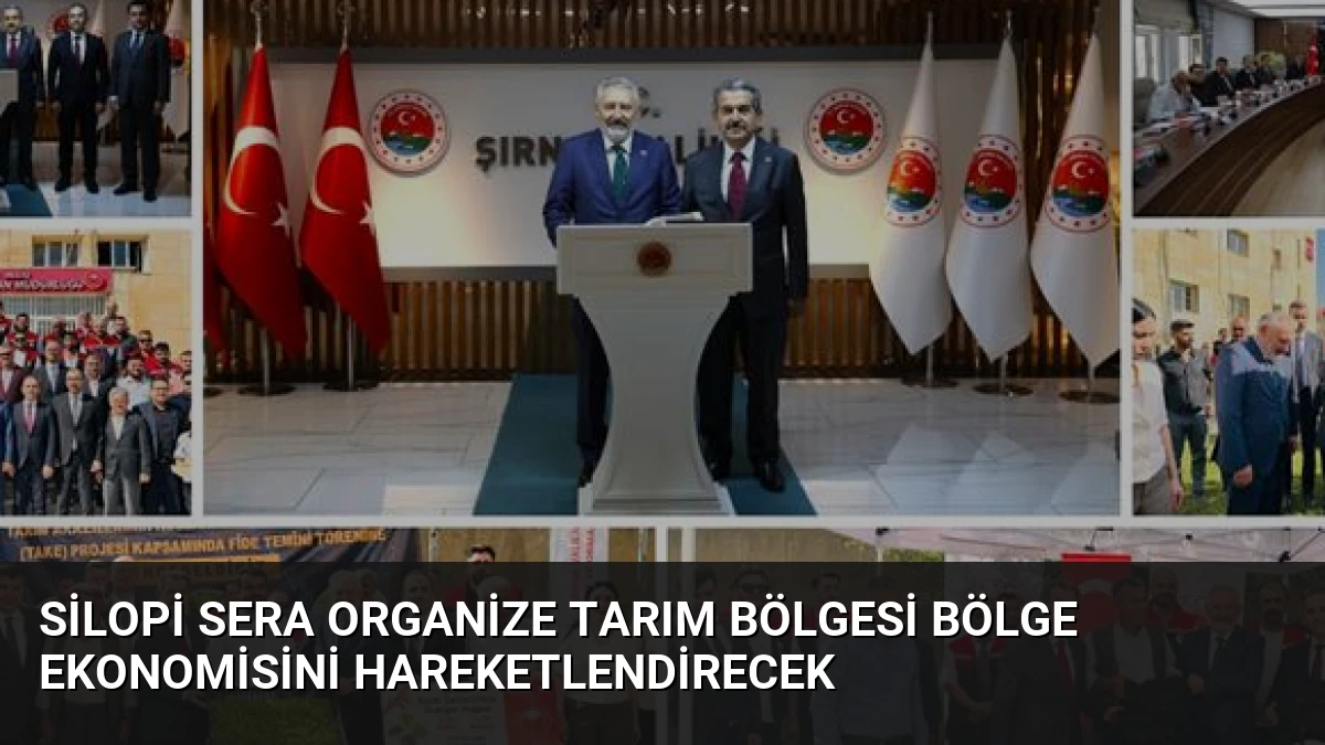 Silopi Sera Organize Tarım Bölgesi Bölge Ekonomisini Hareketlendirecek
