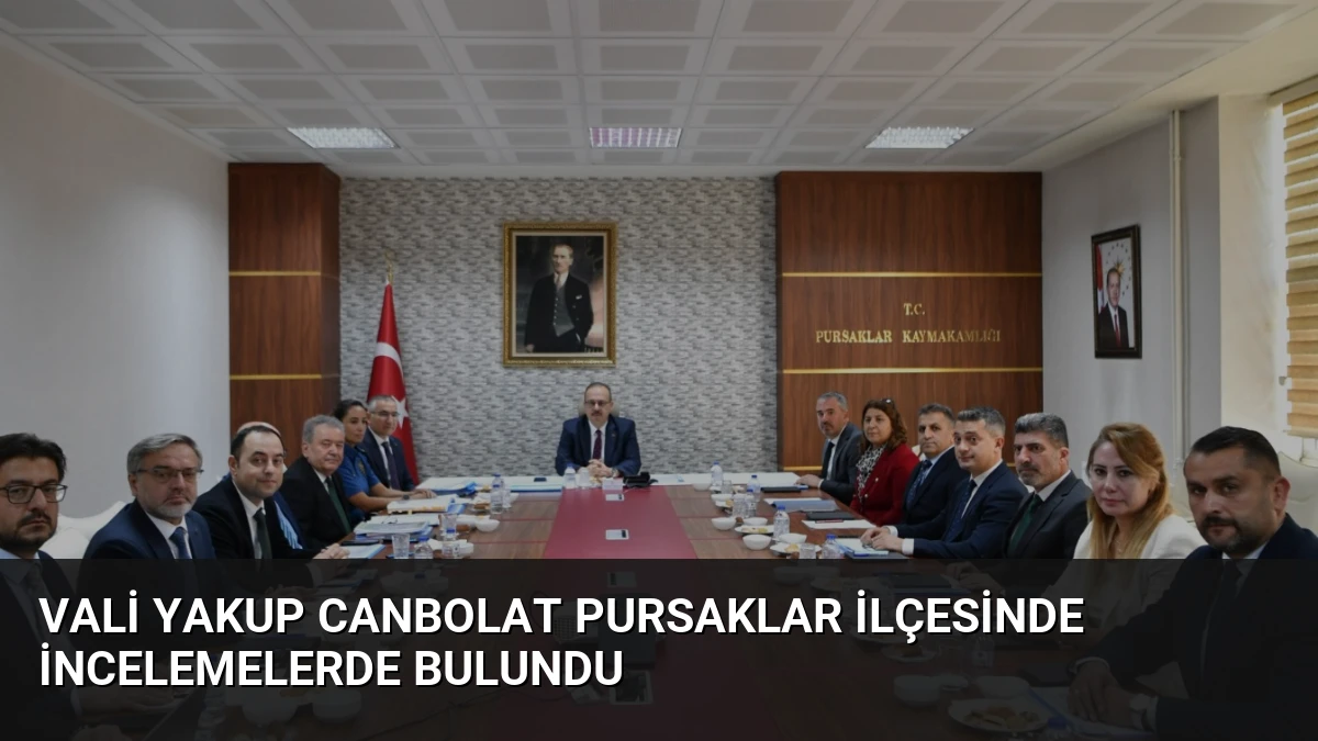Vali Yakup Canbolat Pursaklar İlçesinde İncelemelerde Bulundu