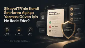 ŞikayetTR’nin Kendi Sınırlarını Açıkça Yazması Güven İçin Ne İfade Eder?