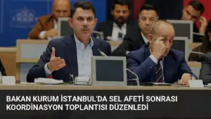Bakan Kurum İstanbul’da Sel Afeti Sonrası Koordinasyon Toplantısı Düzenledi