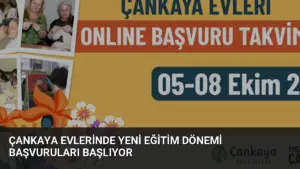 Çankaya Evlerinde Yeni Eğitim Dönemi Başvuruları Başlıyor