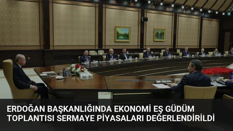 Erdoğan Başkanlığında Ekonomi Eş Güdüm Toplantısı Sermaye Piyasaları Değerlendirildi